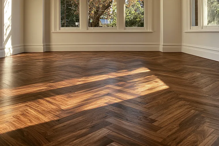 Armadale Residence, Herringbone Installation