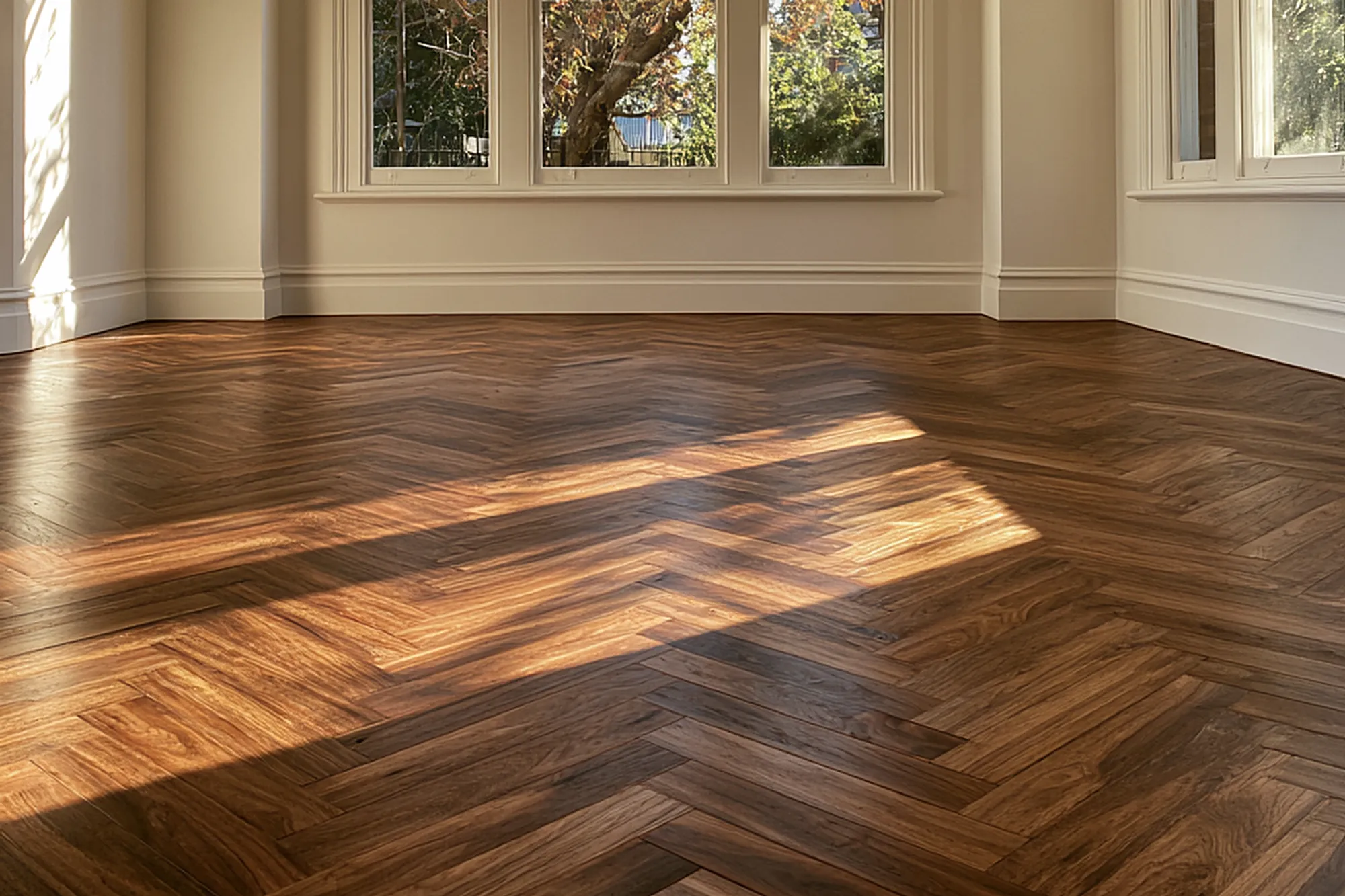 Armadale Residence, Herringbone Installation